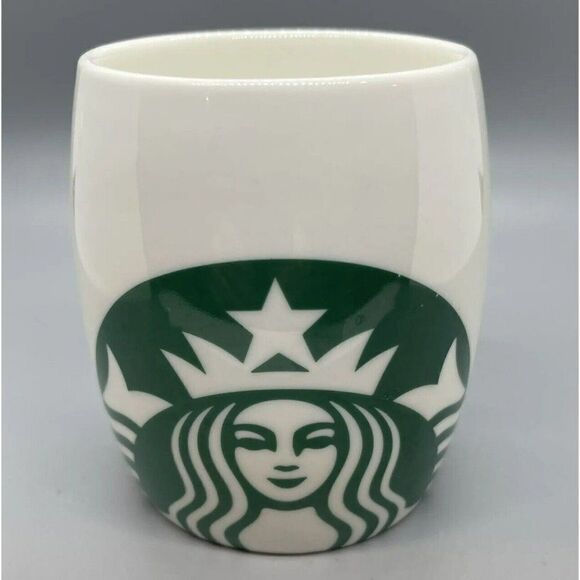Starbucks Coffee Mug Cup White with‎ Classic Large Green Mermaid Logo 14 oz 2010 - Picture 1 of 6